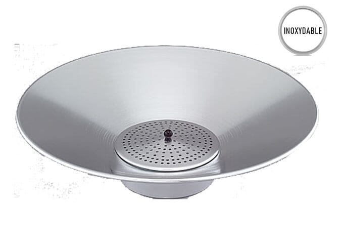 Egouttoir à Friture Hendi En Inox - Bac Collecteur Amovible - Pour Lave-vaisselle - Ø41cm